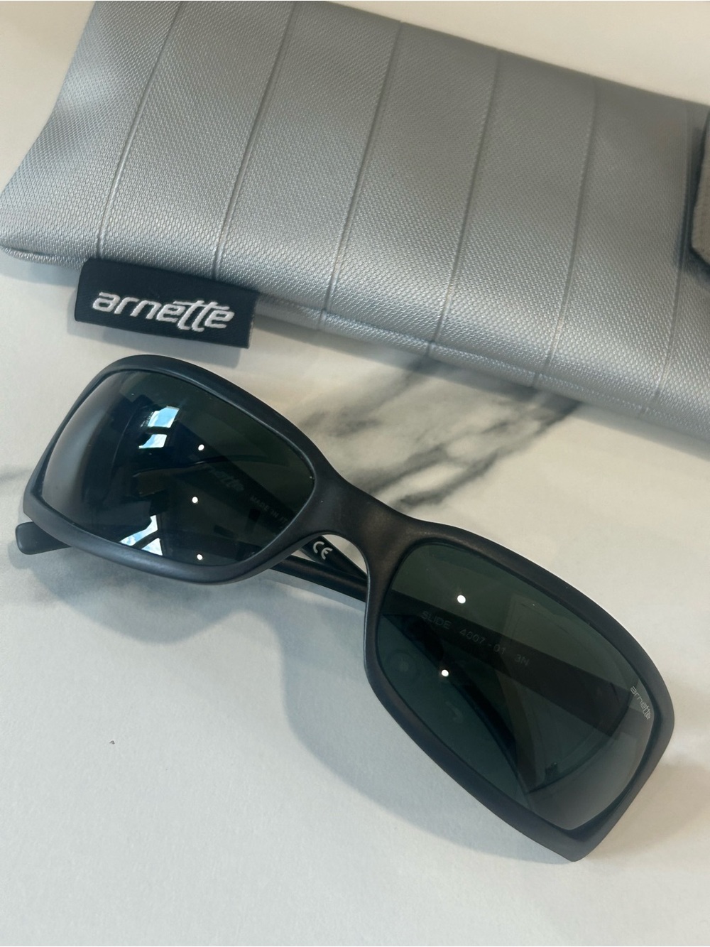 Arnette Slide AN 4007-01 3N Black Sunglasses Made in Italy